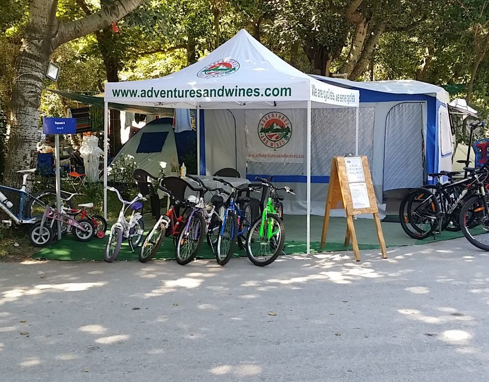 Halkidiki | Cycling tourism in camping Armenistis